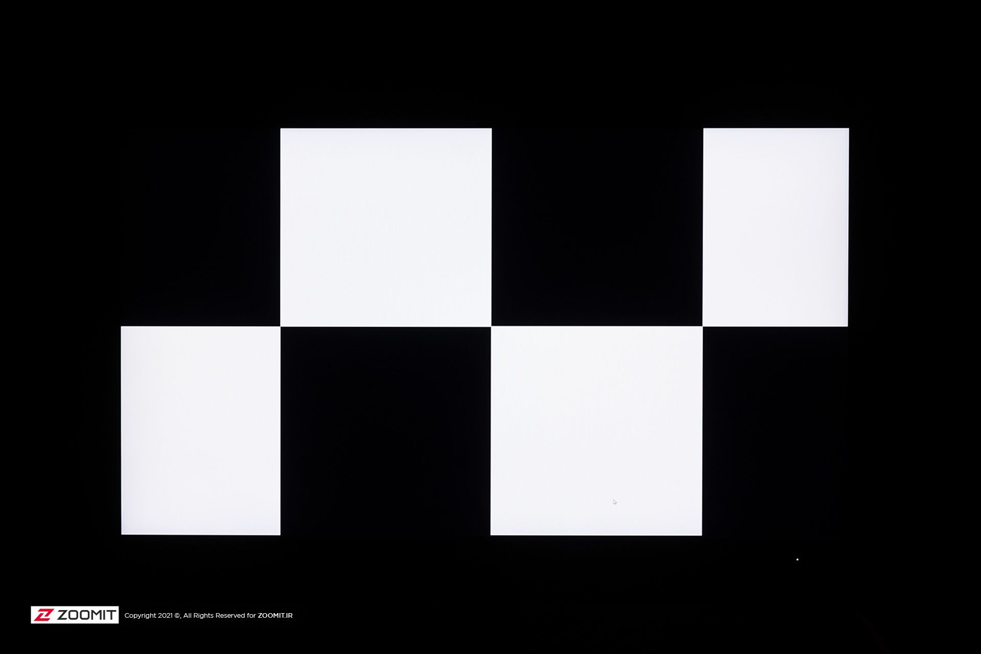 تست کنتراست مانیتور گیمینگ M27Q گیگابایت