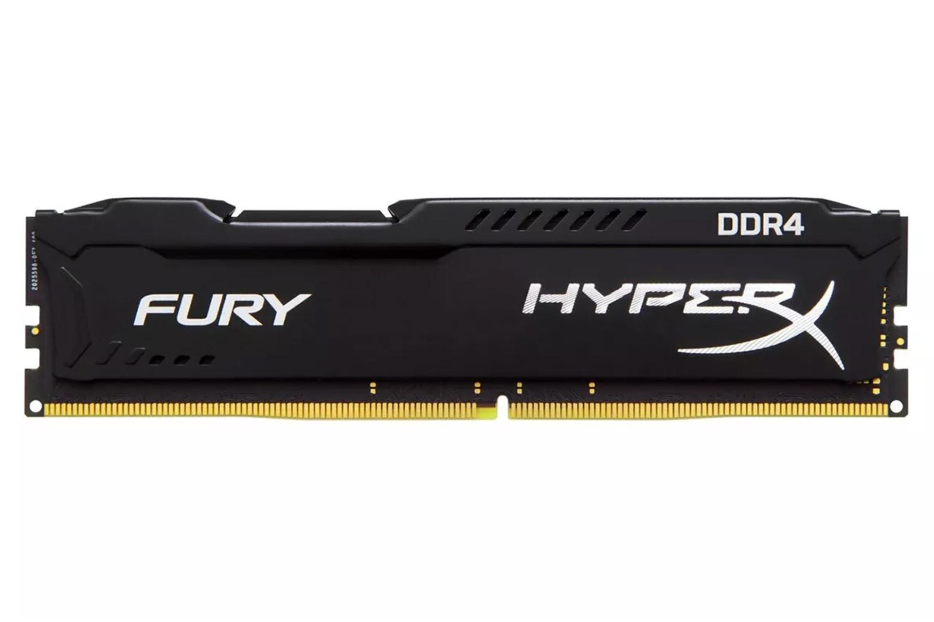 نمای جلو هایپرایکس Fury ظرفیت 16 گیگابایت از نوع DDR4-2400