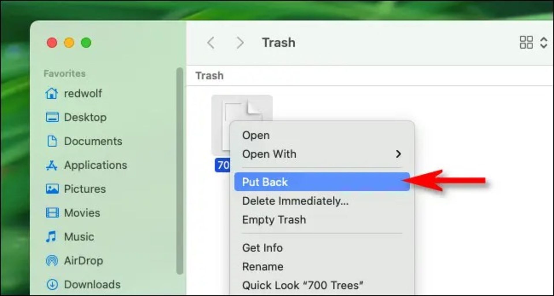 نحوه حذف فایل‌ها با سطل زباله مک