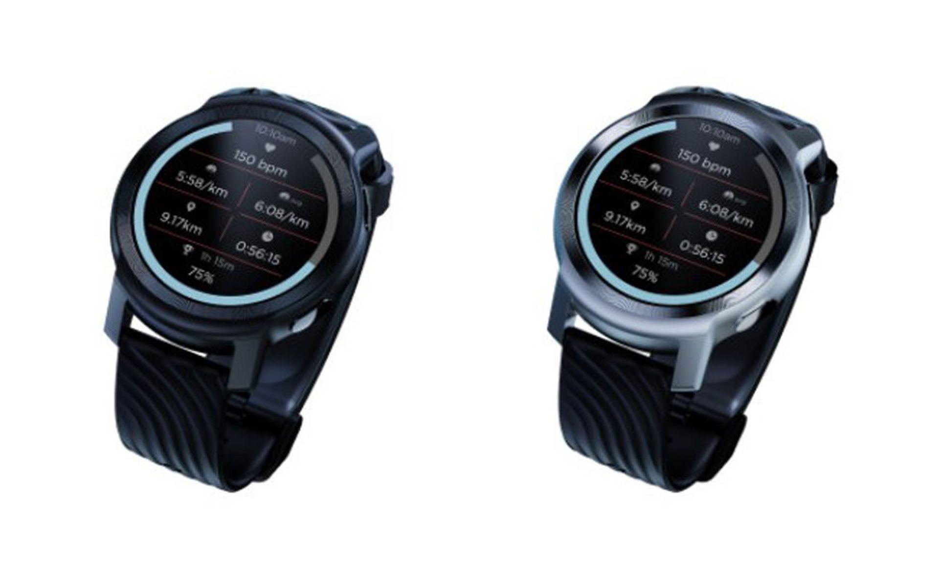 رنگ مشکی و نقره‌ای موتو واچ ۱۰۰