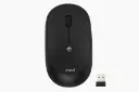 ماوس بی سیم بیاند BM-185RF رنگ مشکی از نمای بالا در کنار دانگل USB