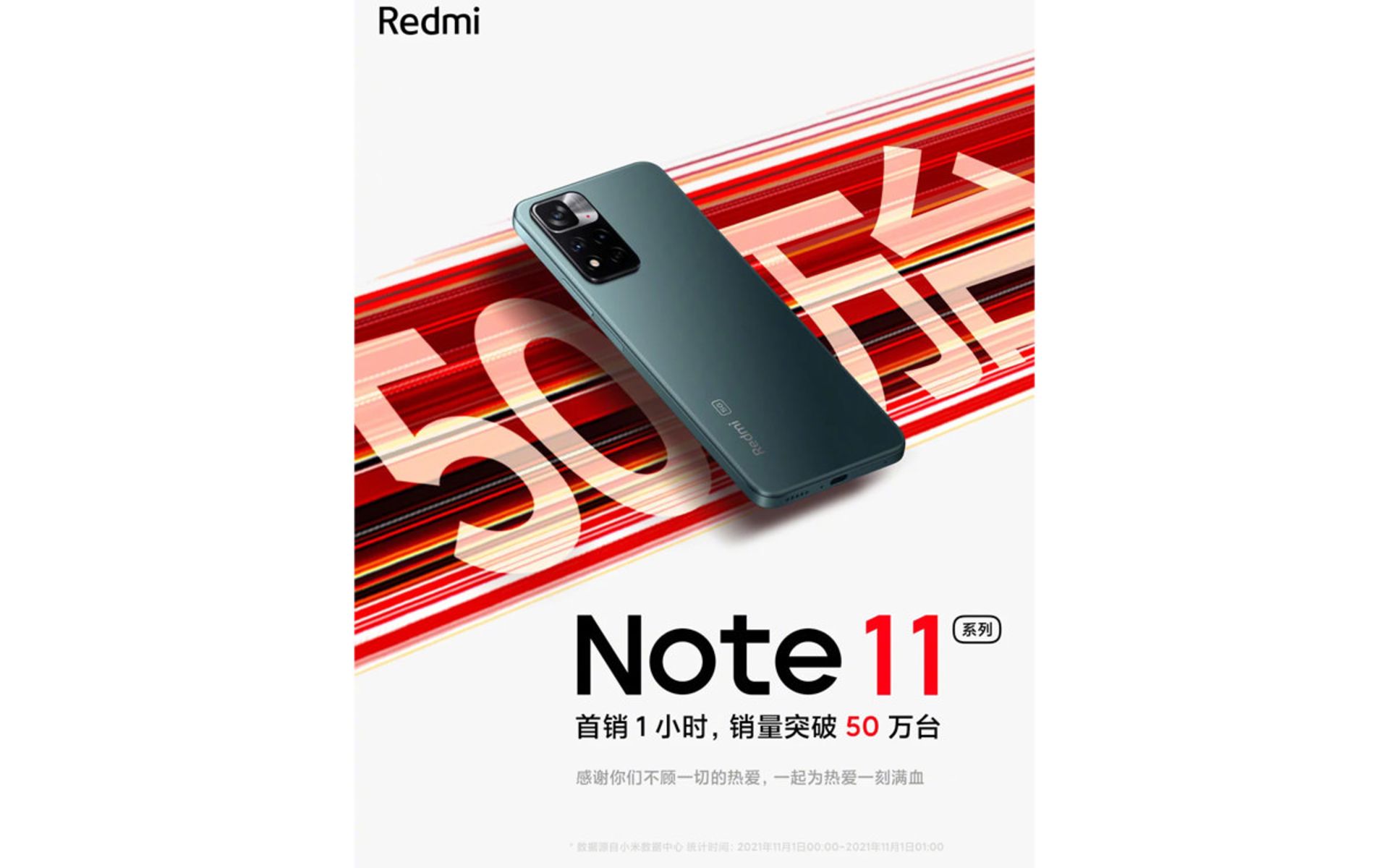 فروش ۵۰۰ هزار سری ردمی نوت ۱۱ در یک ساعت در چین