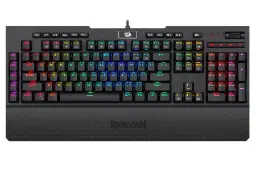 نمای روبرو کیبورد گیمینگ اچ پی Redragon K586 Brahma