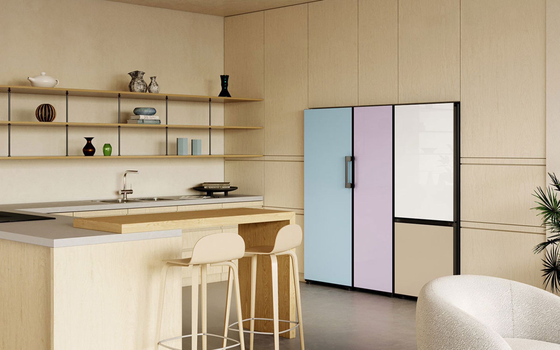 شخصی‌سازی یخچال فریزر Bespoke سامسونگ