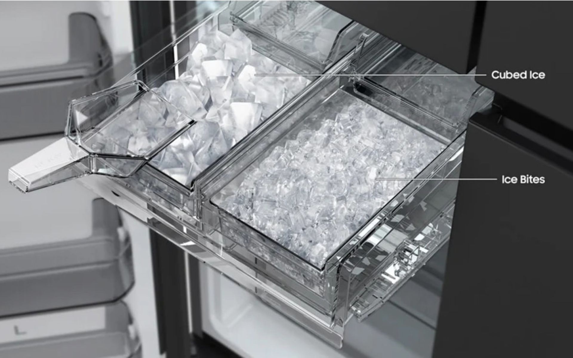 یخ‌ساز دوگانه یخچال Bespoke سامسونگ