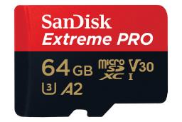 سن دیسک microSDXC با ظرفیت 64 گیگابایت مدل Extreme Pro A2