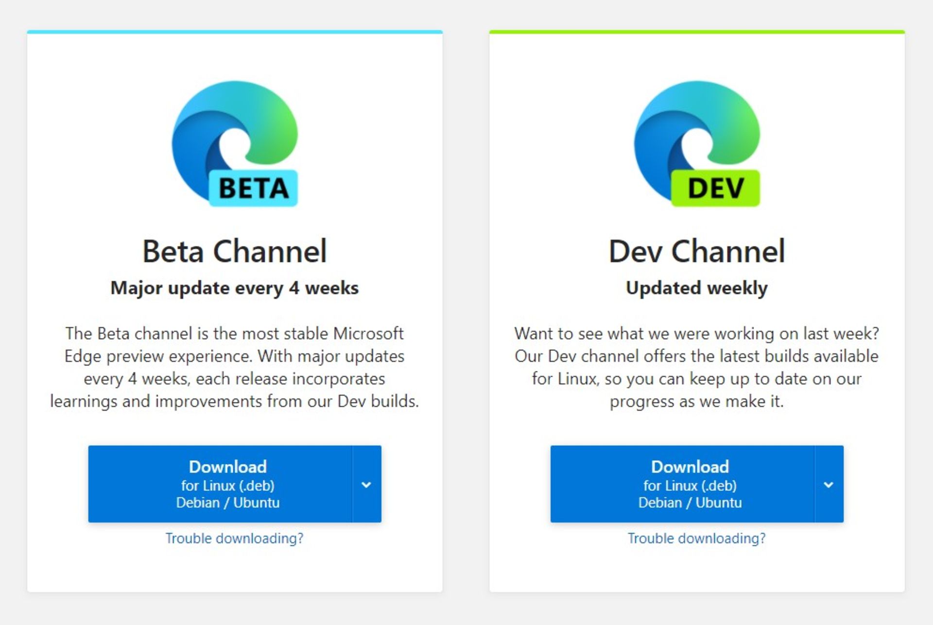 edge versions