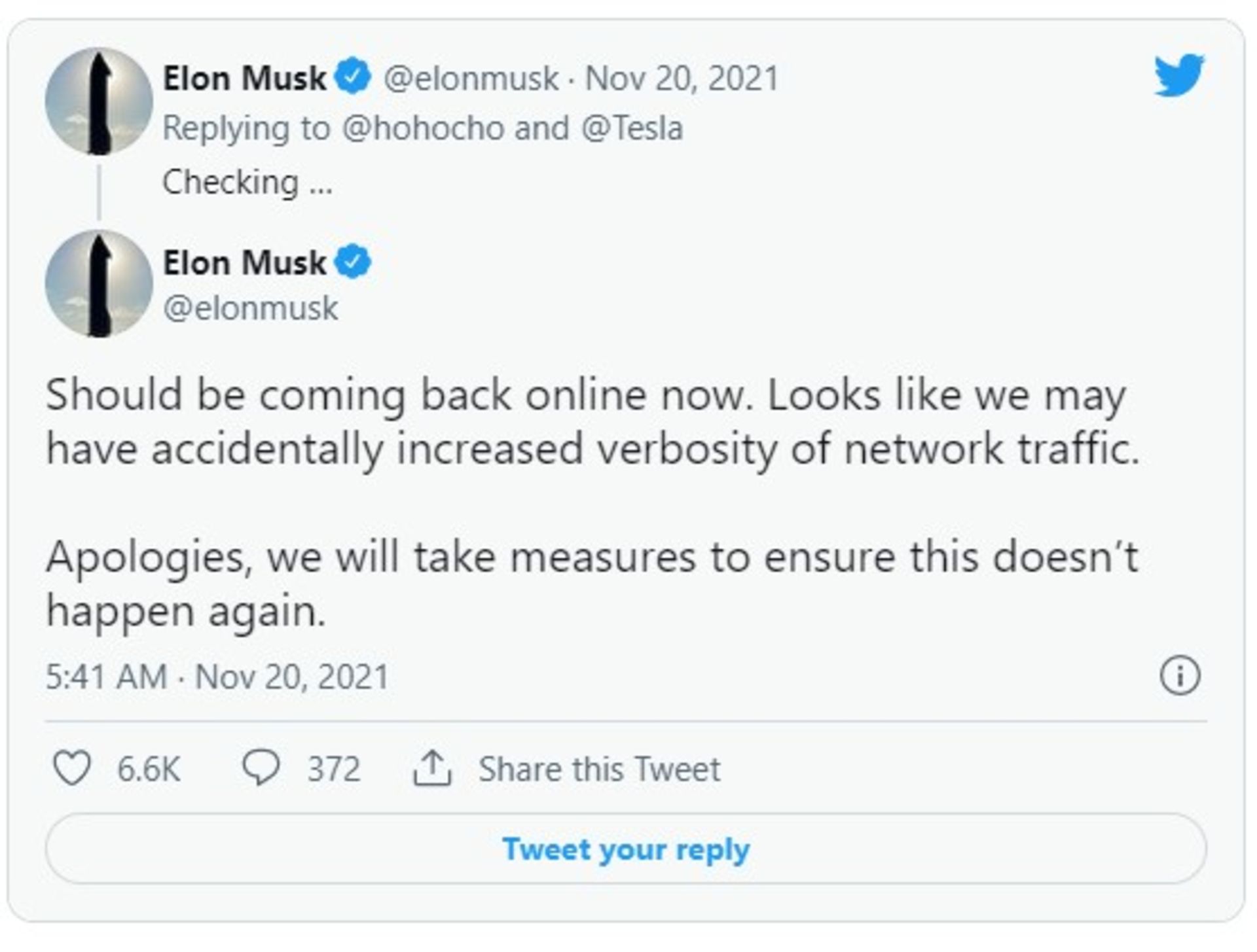 elon musk tweet