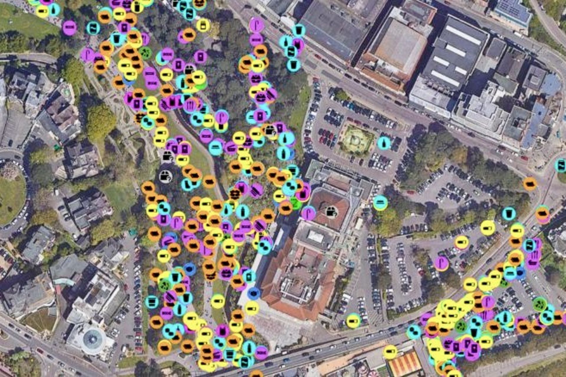 شناسایی نقاط مناسب سطل آشغال