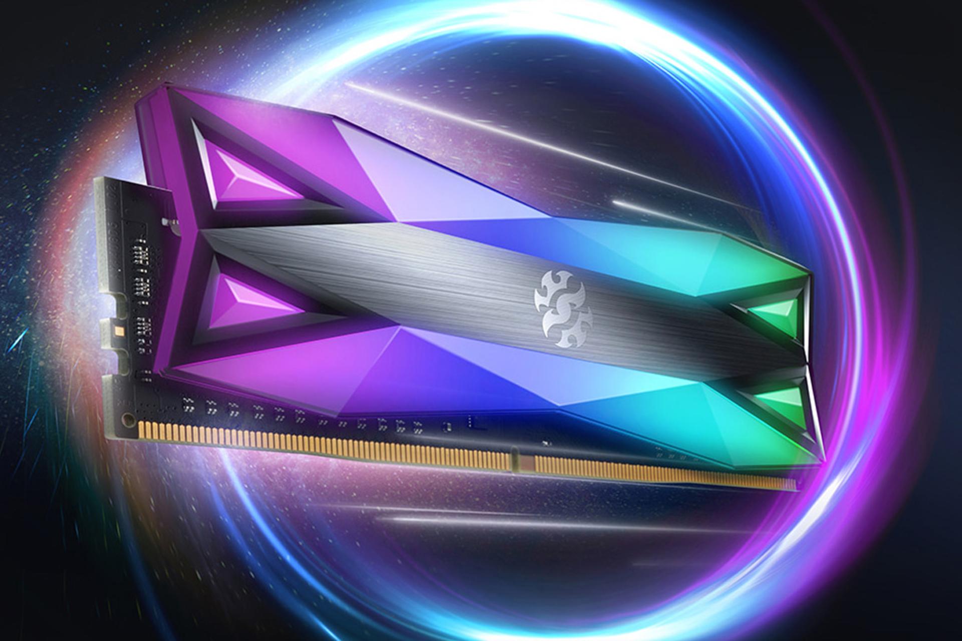 نمای چپ رم ای دیتا XPG SPECTRIX D60G ظرفیت 8 گیگابایت از نوع DDR4-3600