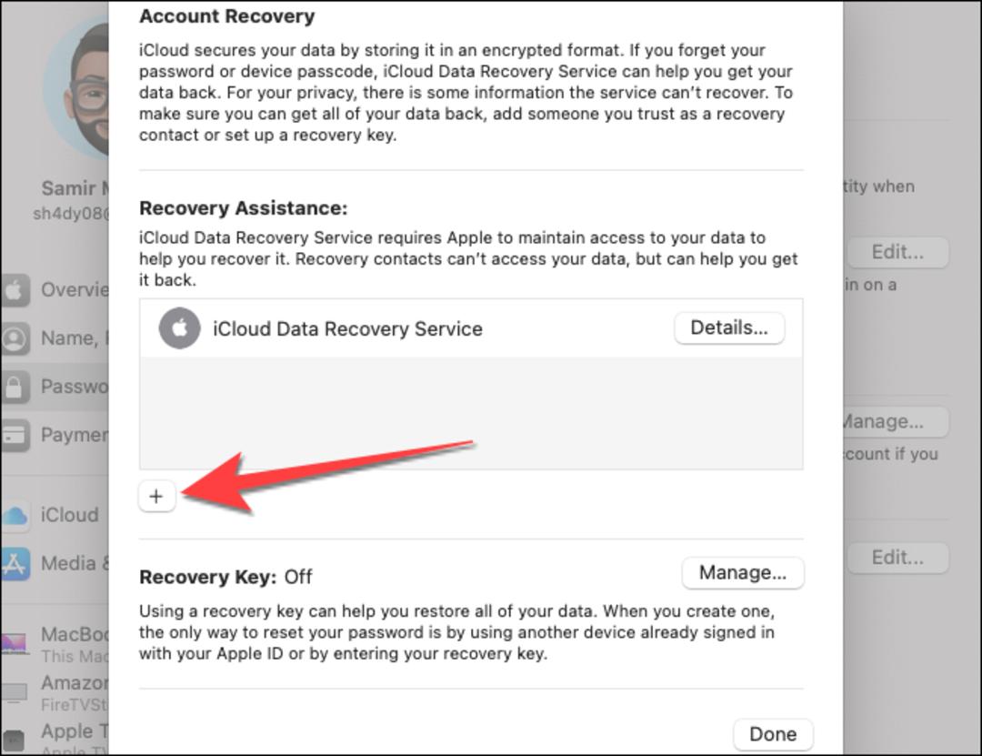روش افزودن recovery contact در دستگاه‌های اپل
