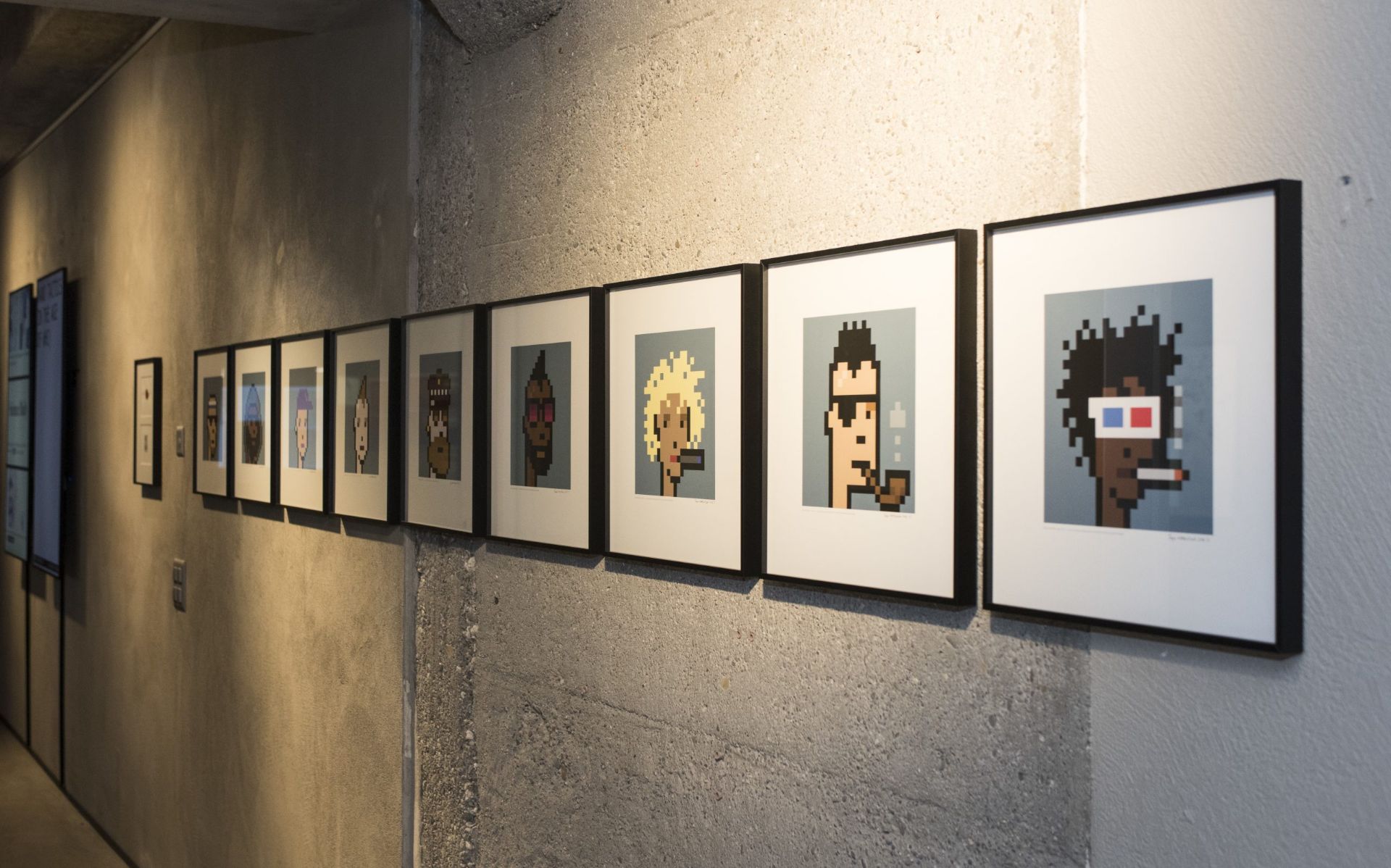 کریپتوپانک‌ها در گالری هنری