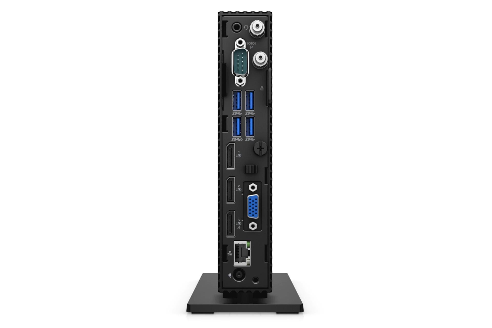 نمای پنل پشت Thin Client دل Dell Wyse 5070 با نمایش درگاه‌ها