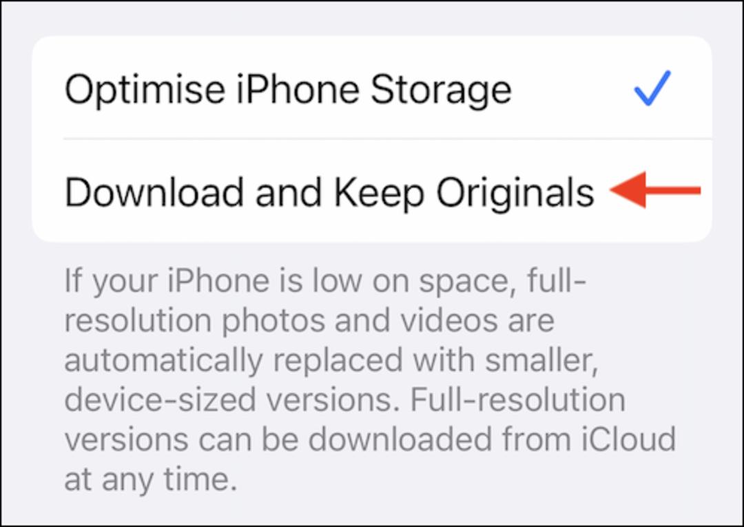 غیرفعال کردن iCloud Photos