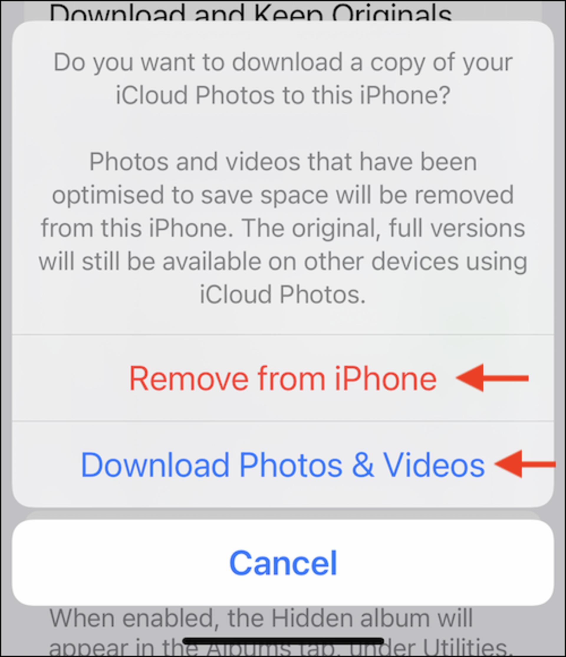 غیرفعال کردن iCloud Photos