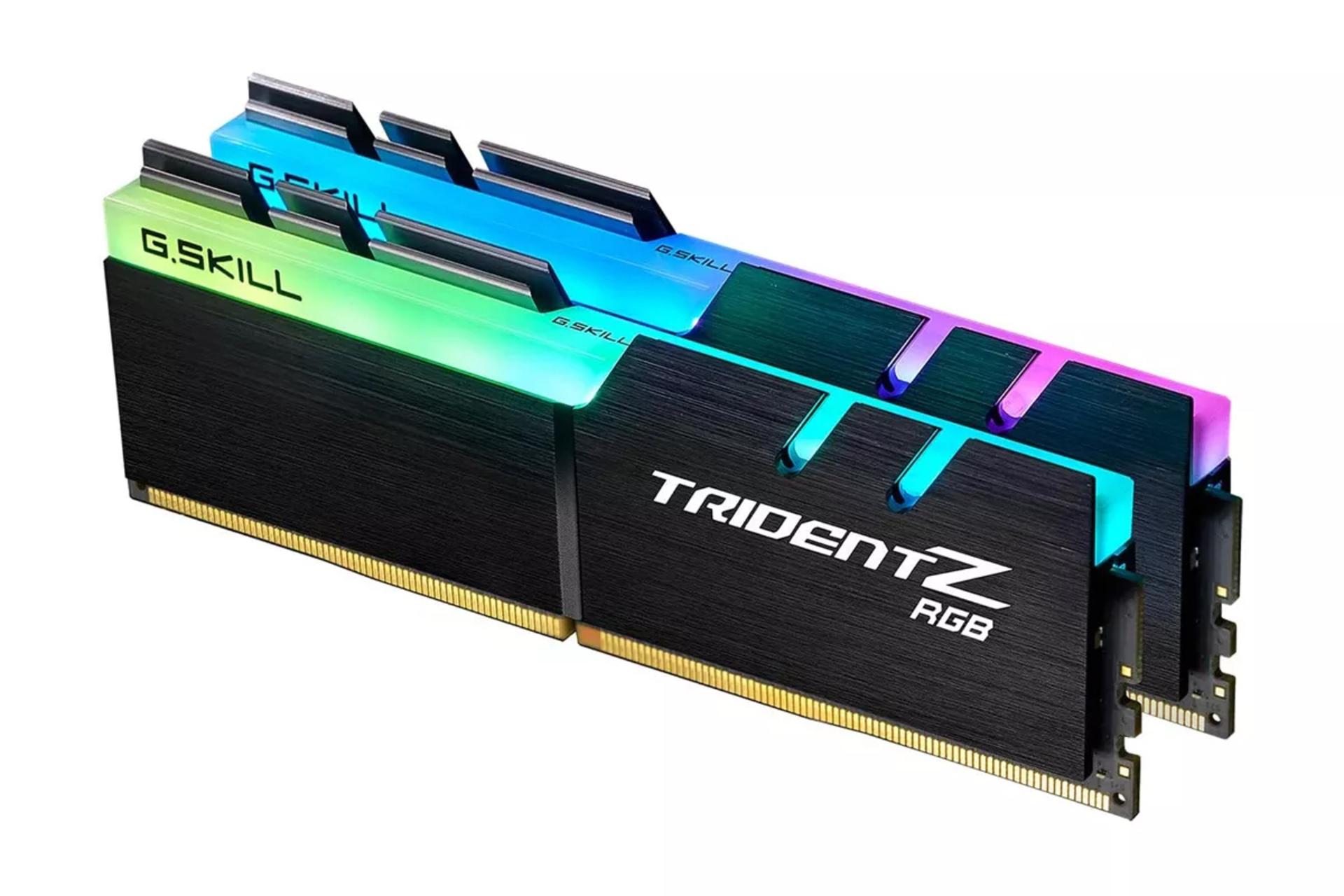 نمای کنار رم جی اسکیل Trident Z RGB ظرفیت 64 گیگابایت (2x32) از نوع DDR4-3600