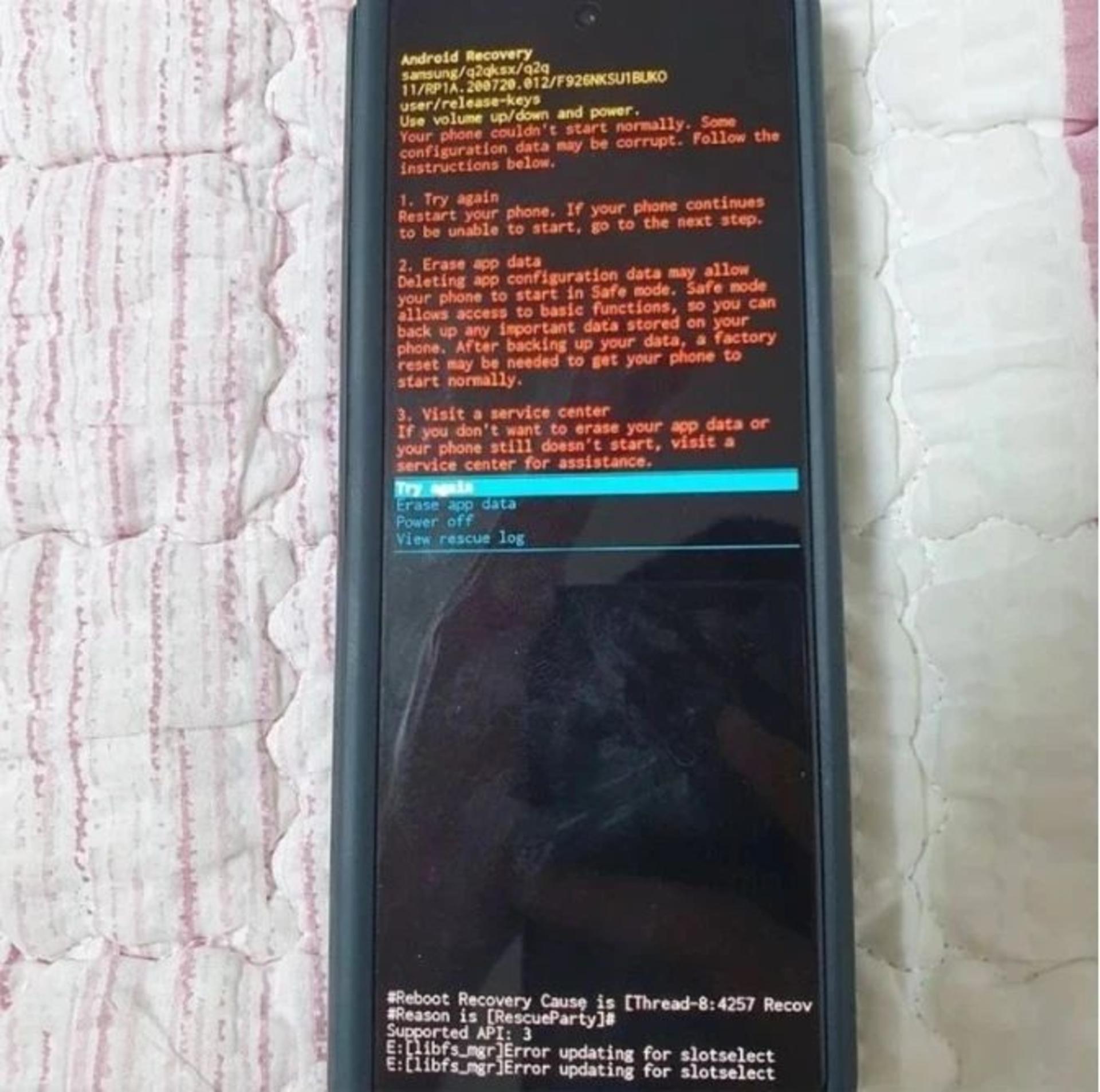 رفع مشکل گلکسی زد در one ui 4
