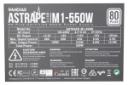 برچسب توضیحات پاور کامپیوتر گیم دیاس ASTRAPE M1 با توان 550 وات