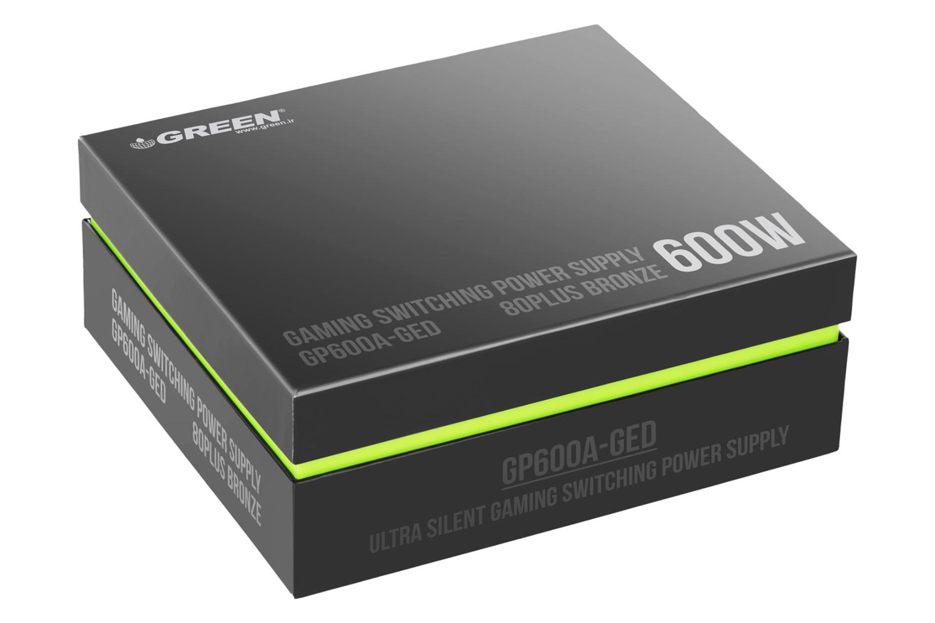جعبه پاور کامپیوتر گرین GP600A-GED با توان 600 وات