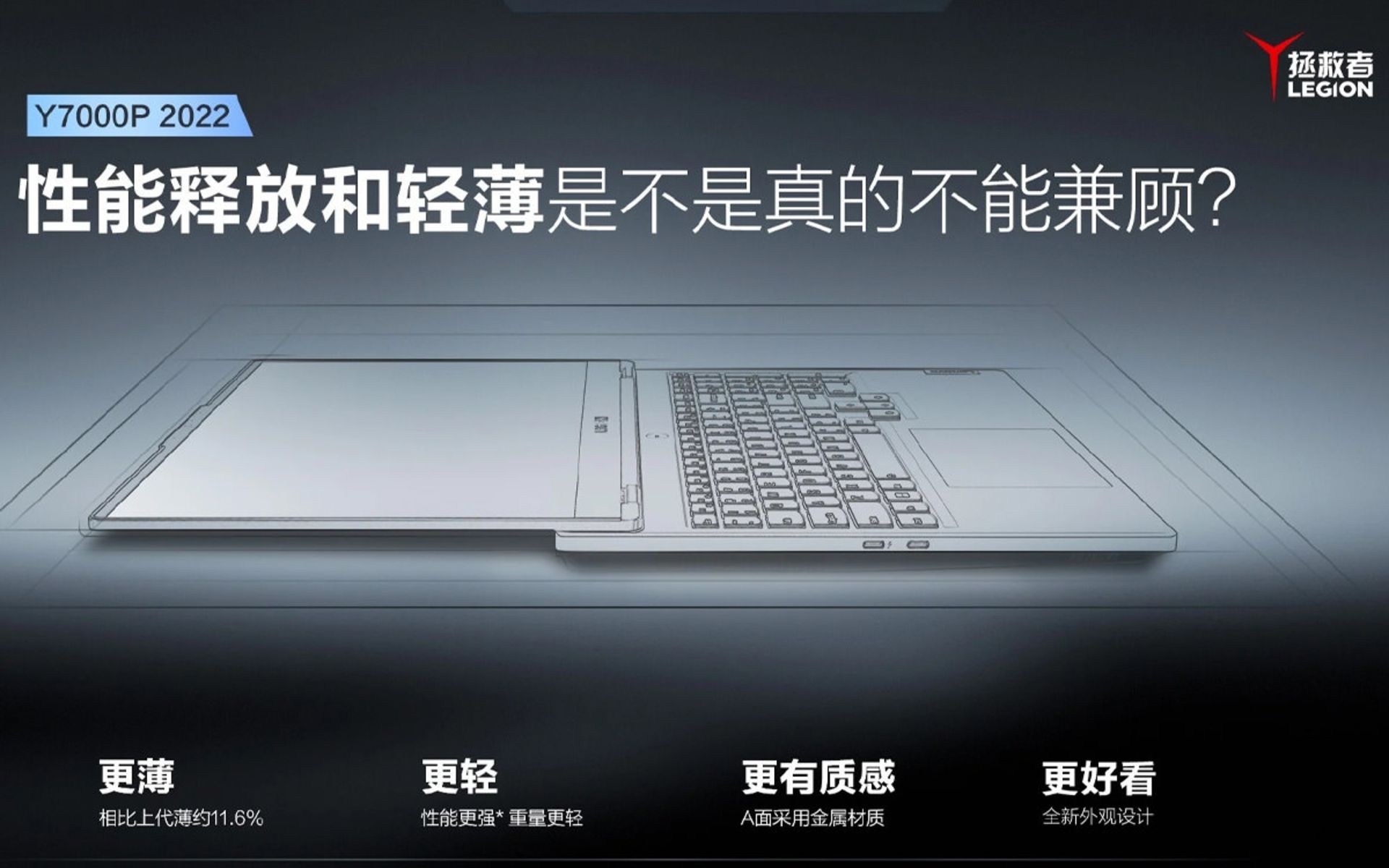 مدل ۲۰۲۰ لپ‌تاپ گیمینگ LegionY7000P با قابلیت حرکت ۱۸۰ درجه