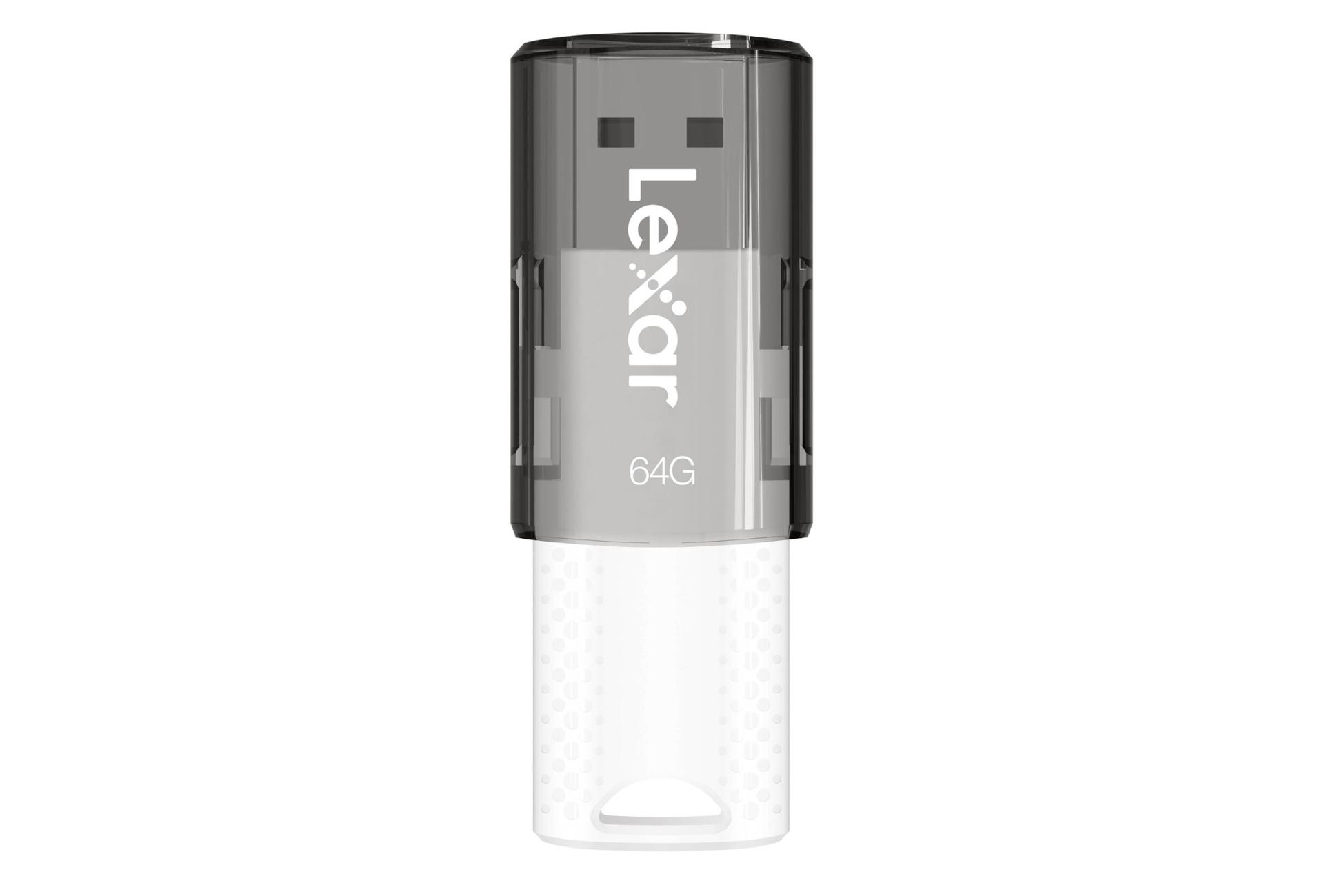 نمای فلش مموری لکسار مدل JumpDrive S60 ظرفیت 64 گیگابایت بسته