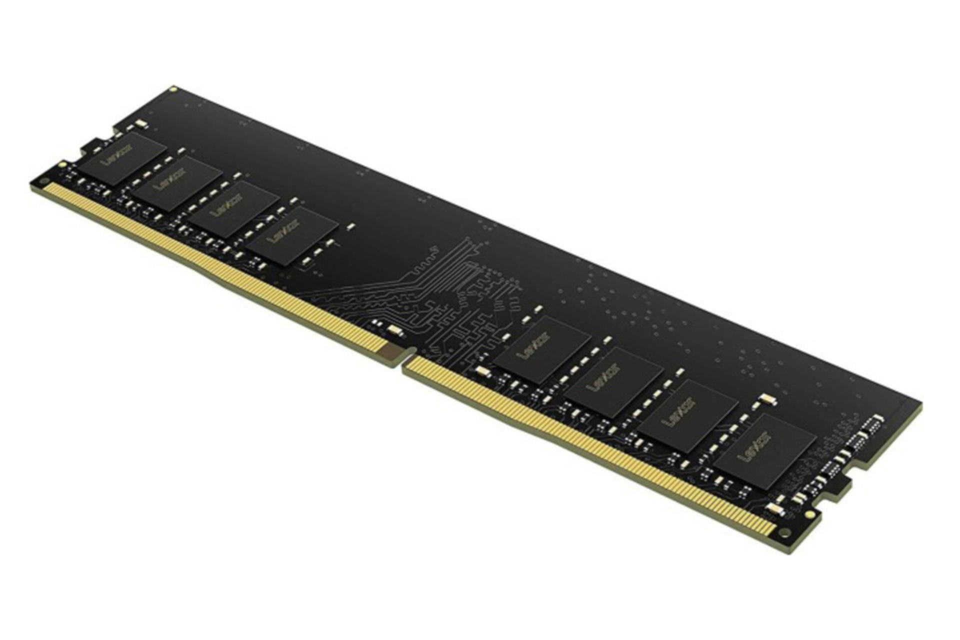 نمای کنار رم لکسارLD4AU008G-R2666U ظرفیت 8 گیگابایت از نوع DDR4-2666
