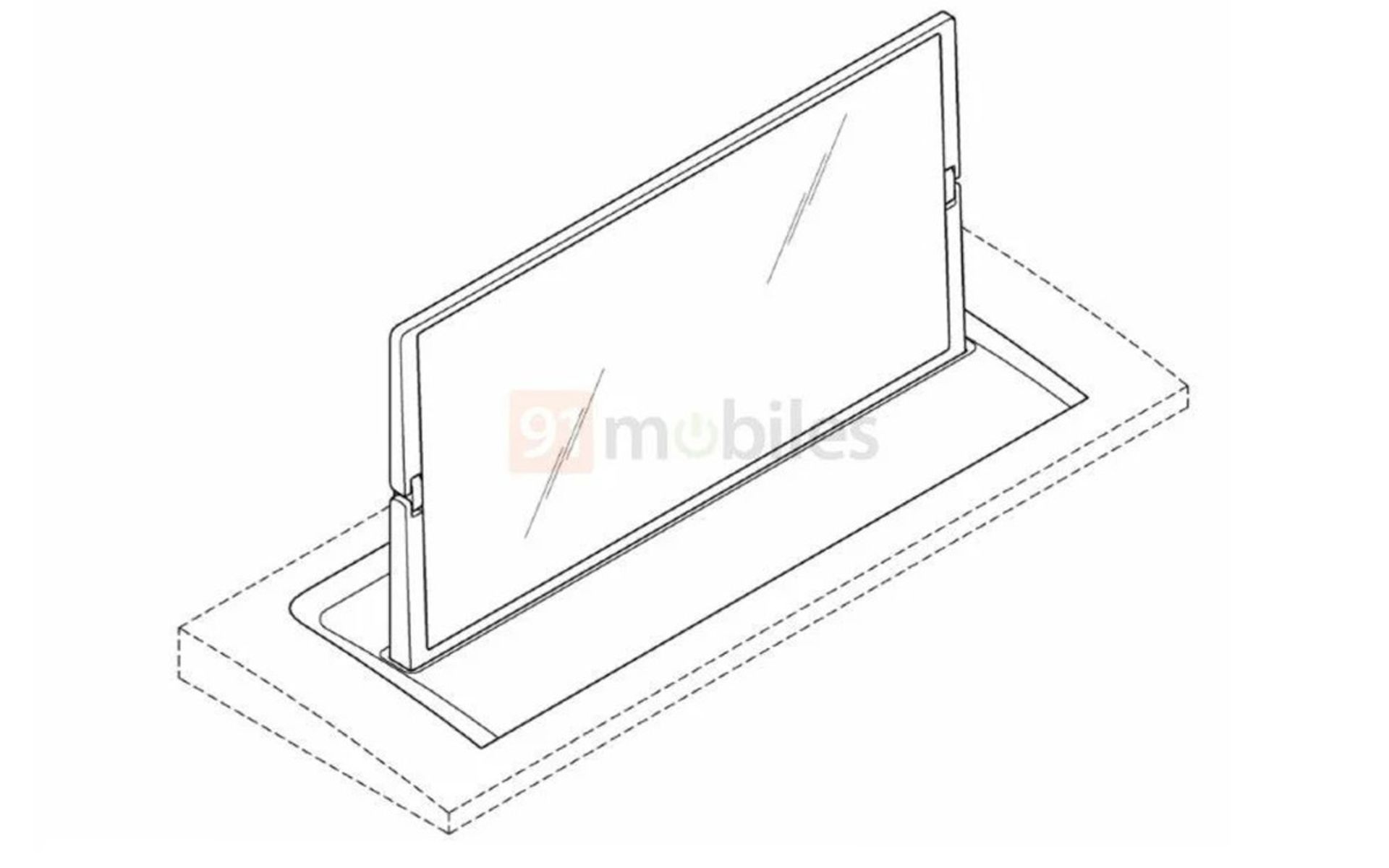 پتنت صفحه‌نمایش تاشوی داخل خودرو ال‌جی