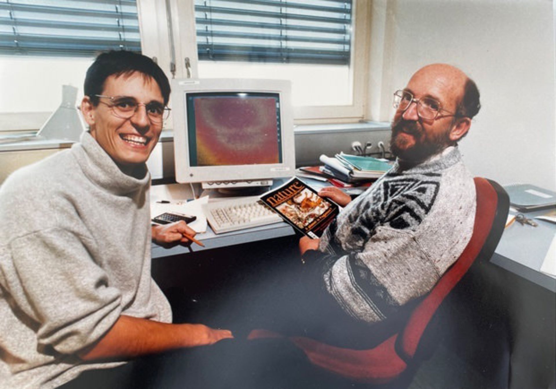 مرجع متخصصين ايران ديديه كلاز (چپ) و ميشل مايور 