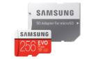 مموری کارت سامسونگ microSDXC با ظرفیت 256 گیگابایت مدل Evo Plus کلاس 10 با آداپتور