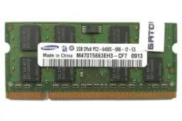 حافظه رم سامسونگ M470T5663EH3-CF7 ظرفیت 2 گیگابایت Samsung M470T5663EH3-CF7 2GB DDR2-800 CL6