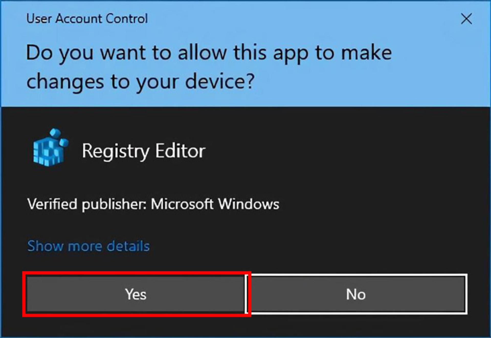 تایید registry