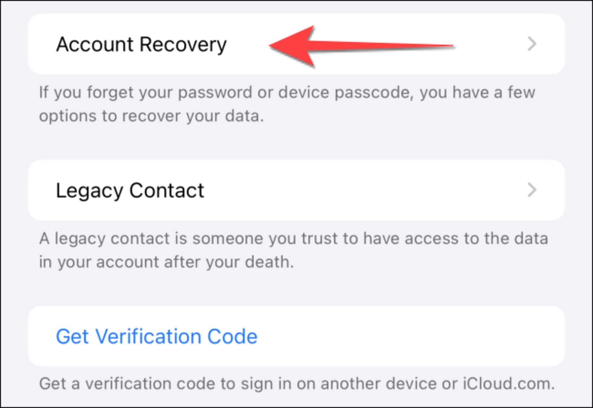 روش افزودن recovery contact در دستگاه‌های اپل