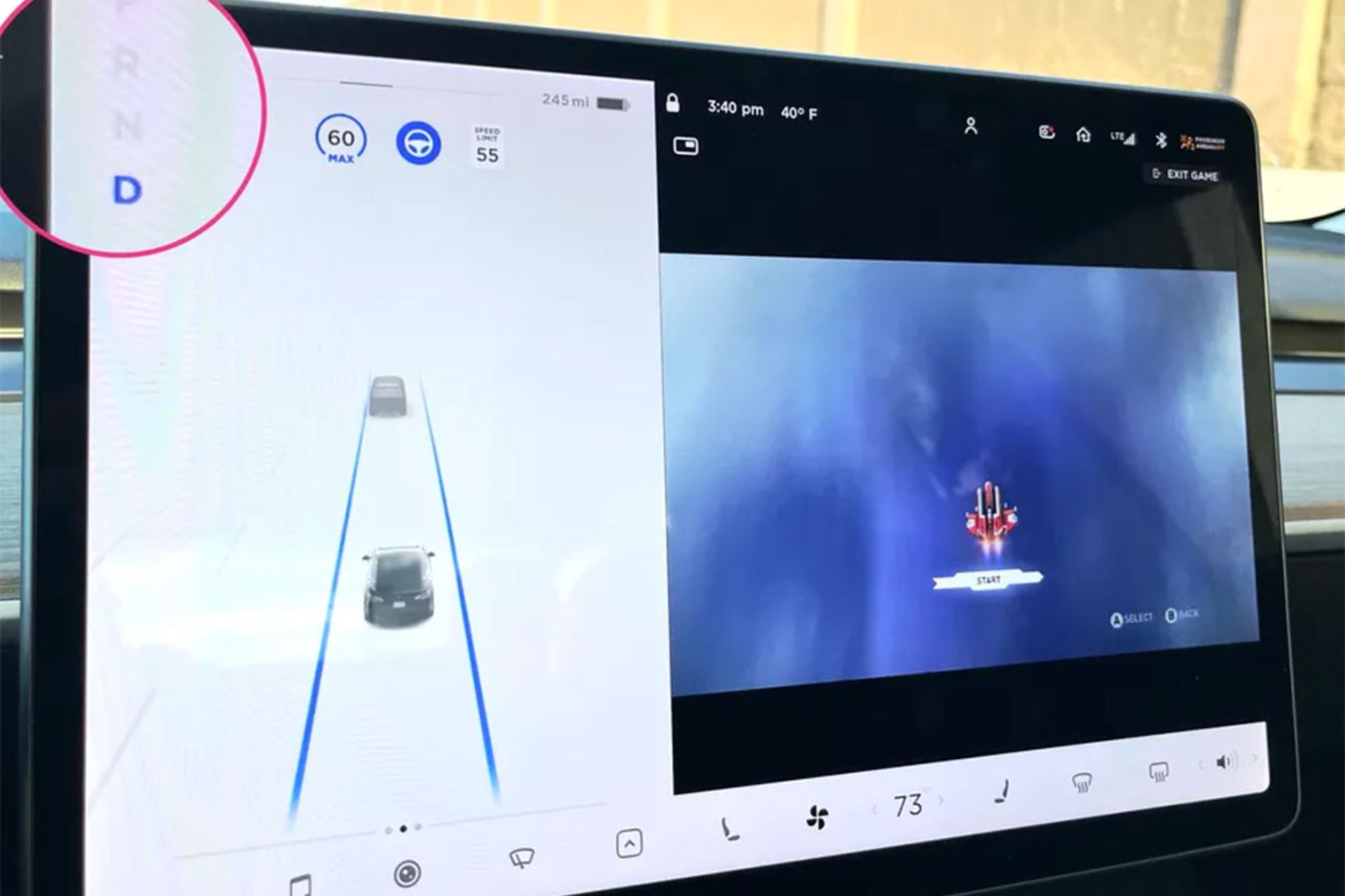 بازی در تسلا