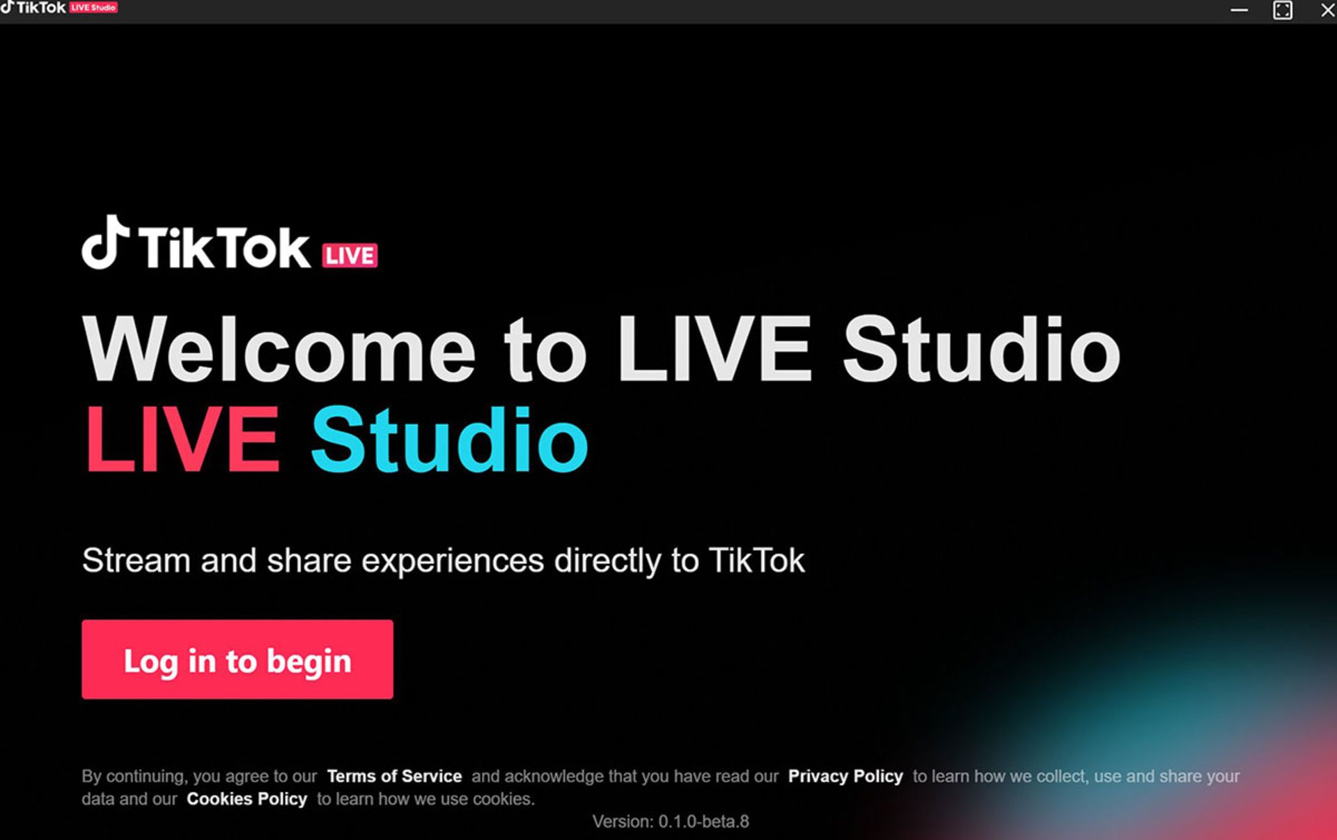 TikTok live studio