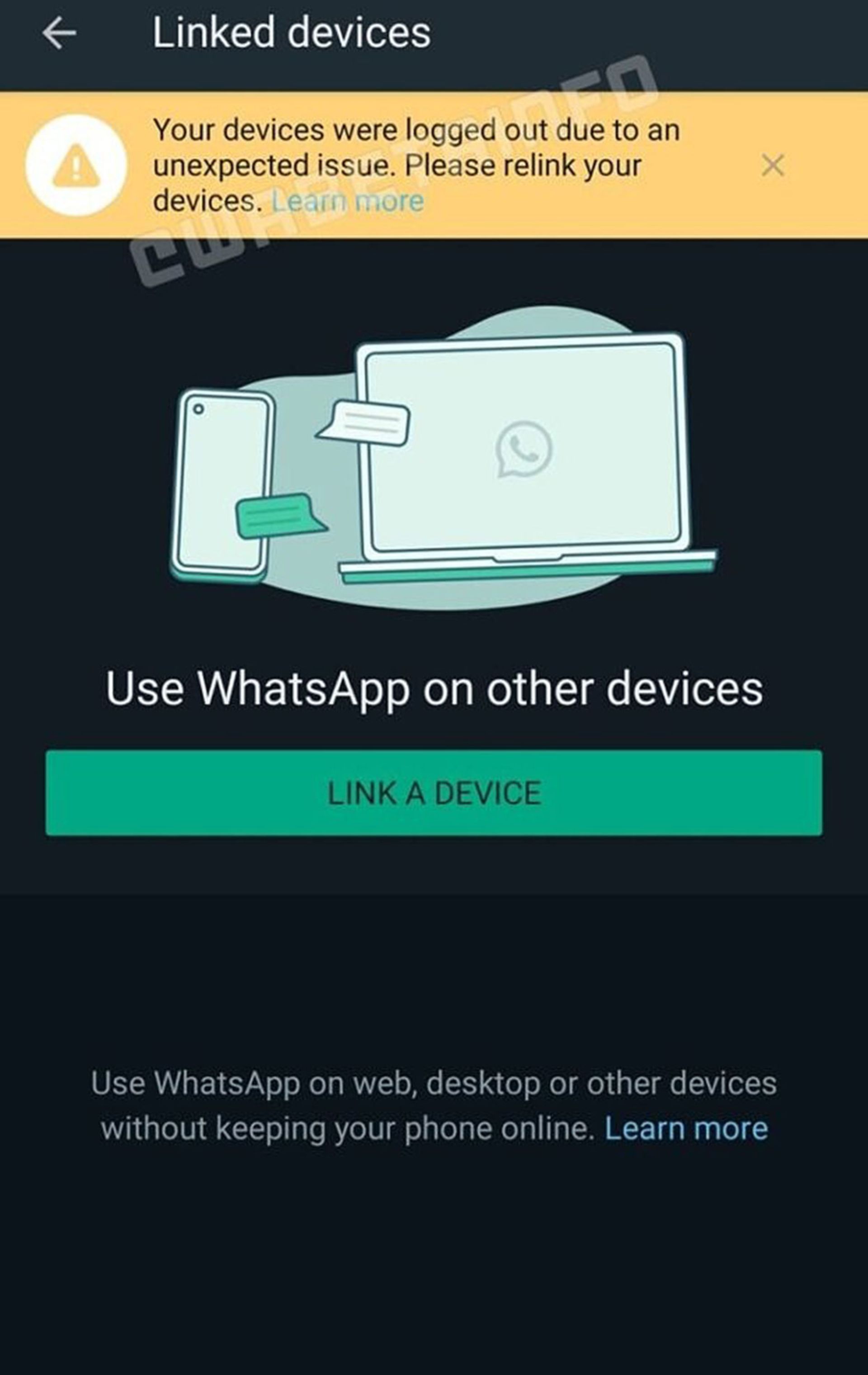 به‌روزرسانی واتساپ