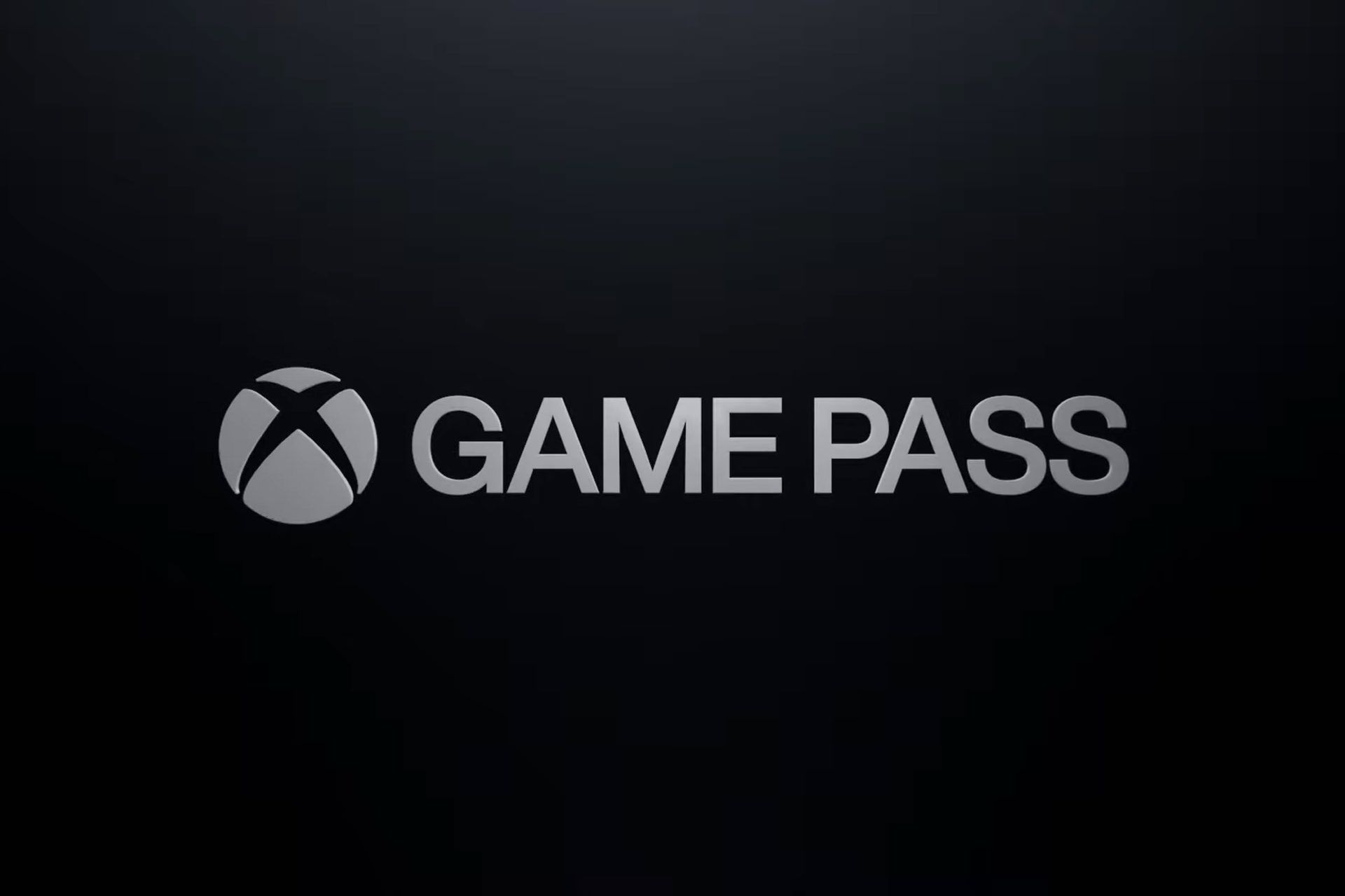 لوگو ایکس باکس گیم پس / Xbox Game Pass مایکروسافت پس زمینه مشکی