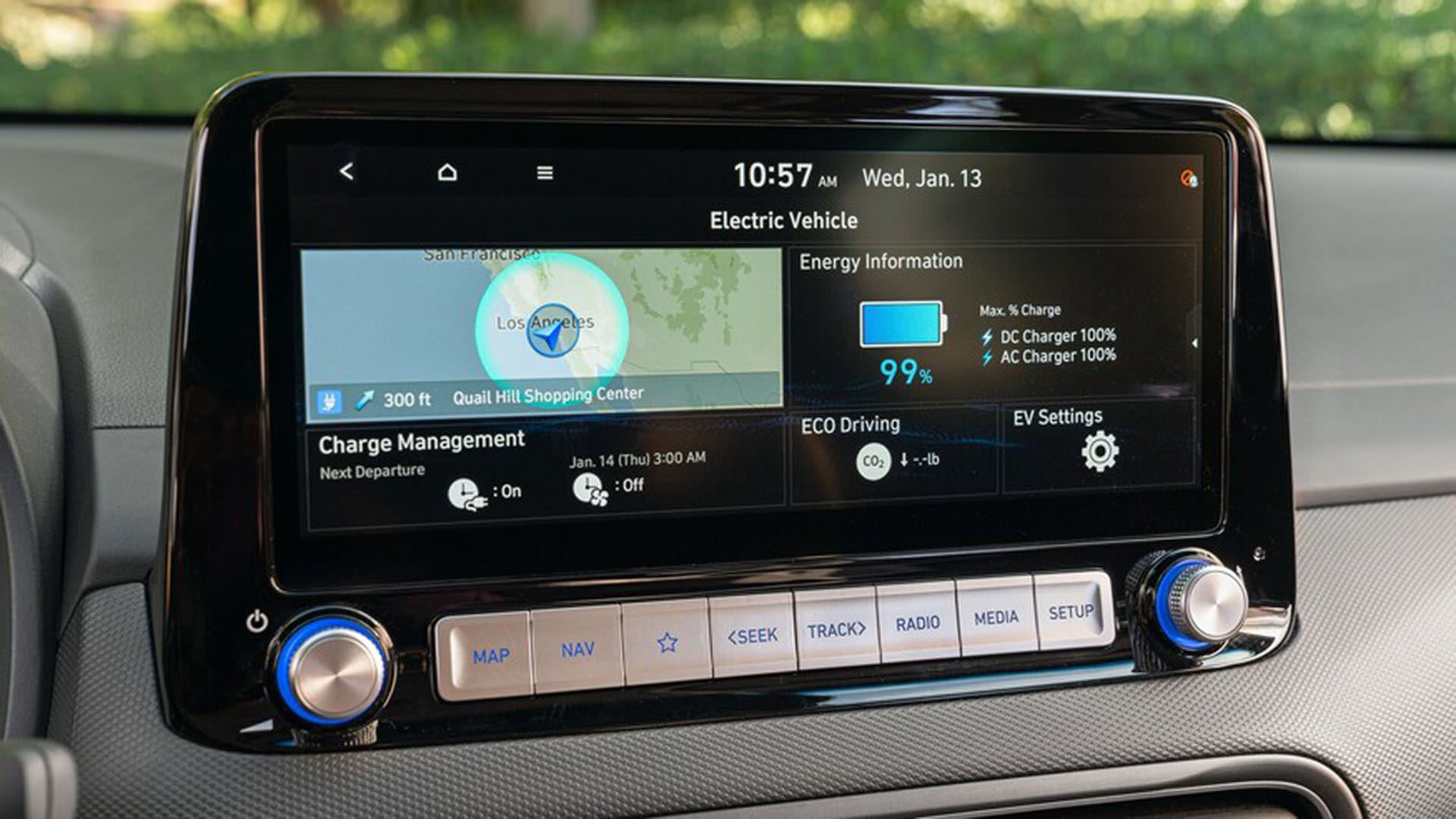 سیستم سرگرمی خودروی برقی هیوندای کنا الکتریک / 2022 Hyundai Kona Electric