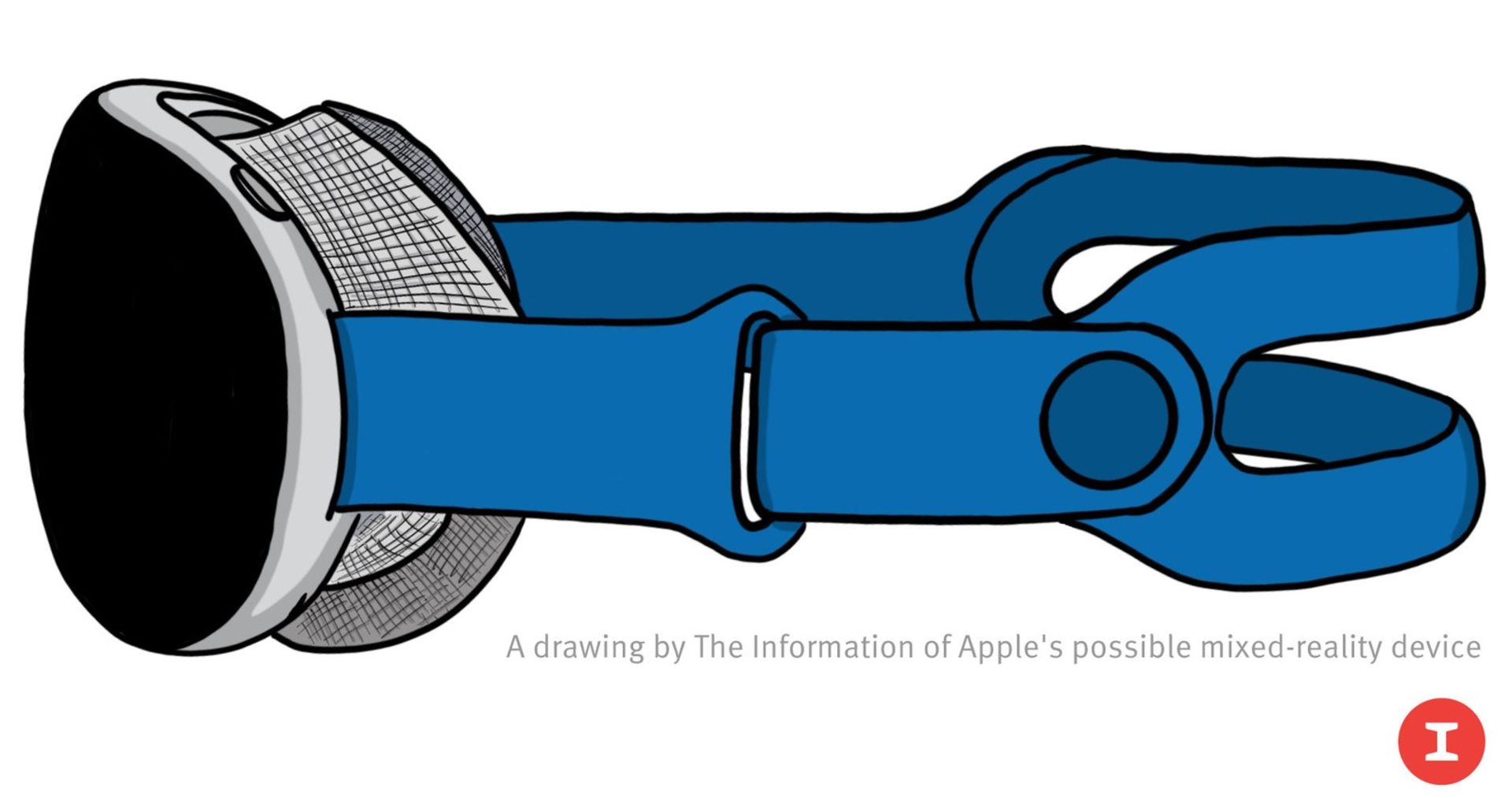 تصویر مفهومی از هدست واقعیت ترکیبی اپل