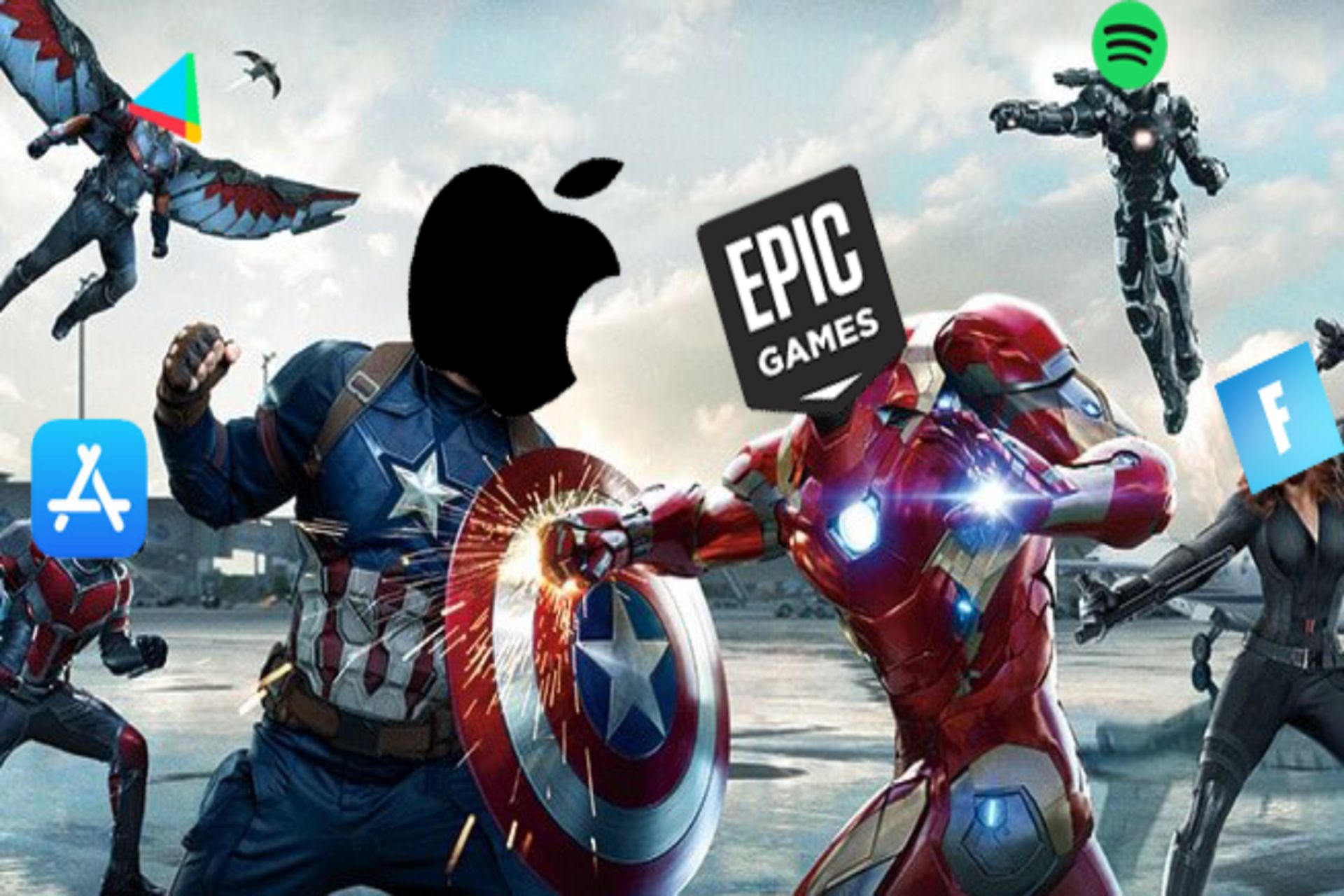 مفهومی از نبرد حقوقی اپیک گیمز و اپل