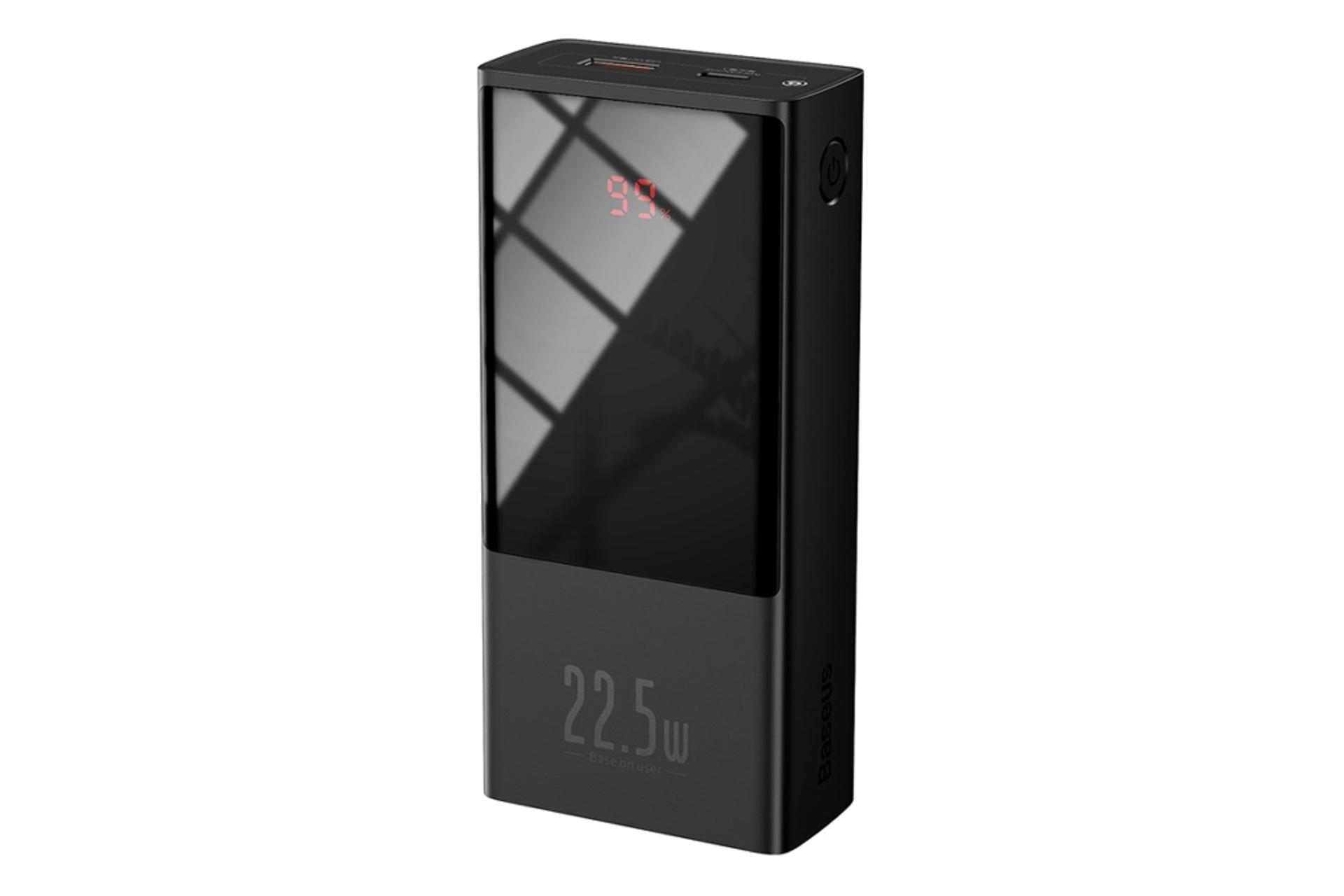 پاور بانک باسئوس Baseus PPMI01 Super Mini Digital Display 10000mAh با ظرفیت 10000 میلی‌آمپر ساعت