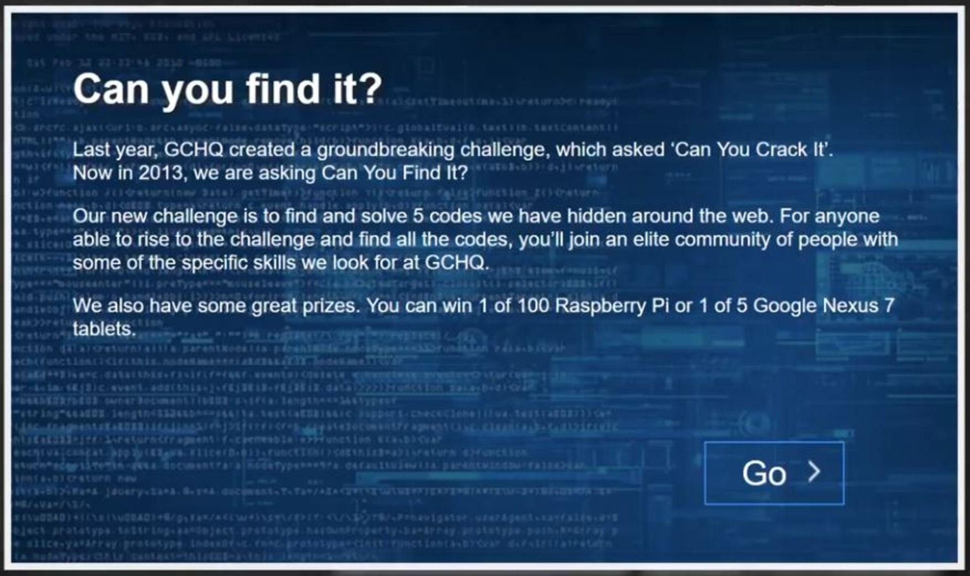 سیکادا ۳۳۰۱: معمای GCHQ