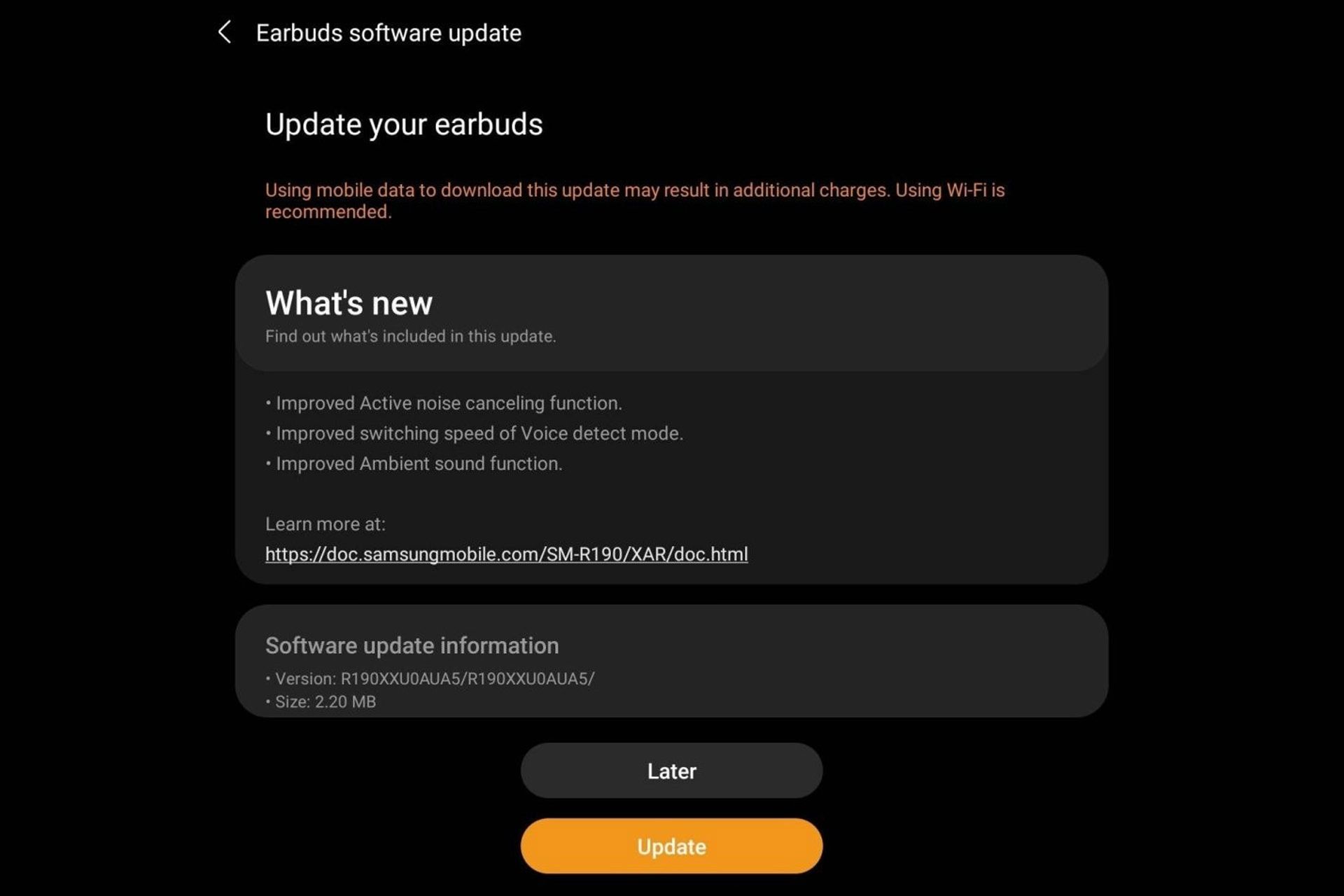 لیست تغییرات دومین آپدیت گلکسی بادز پرو / Galaxy Buds Pro
