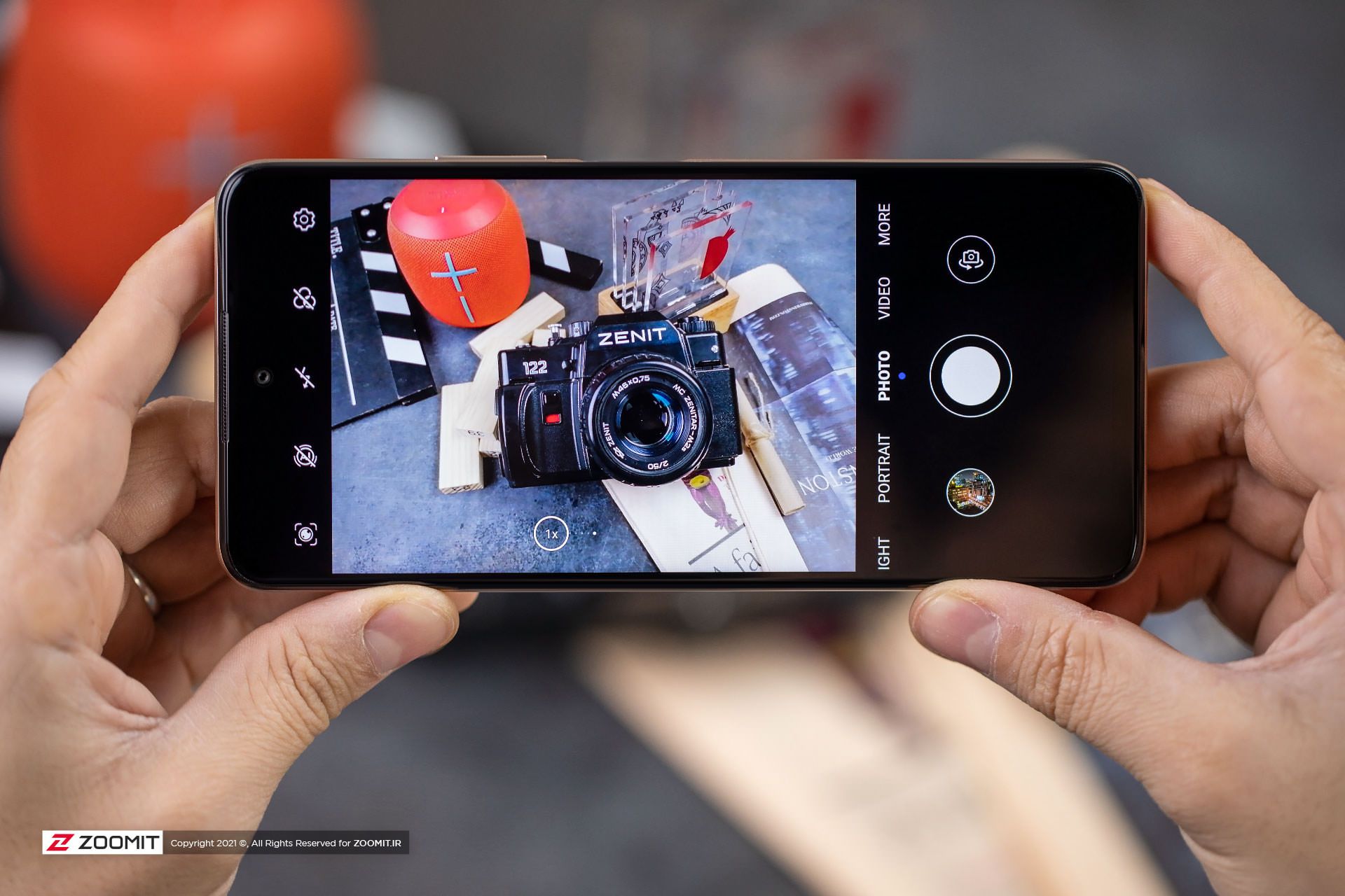 محیط کاربری دوربین Y7a هواوی حین عکاسی