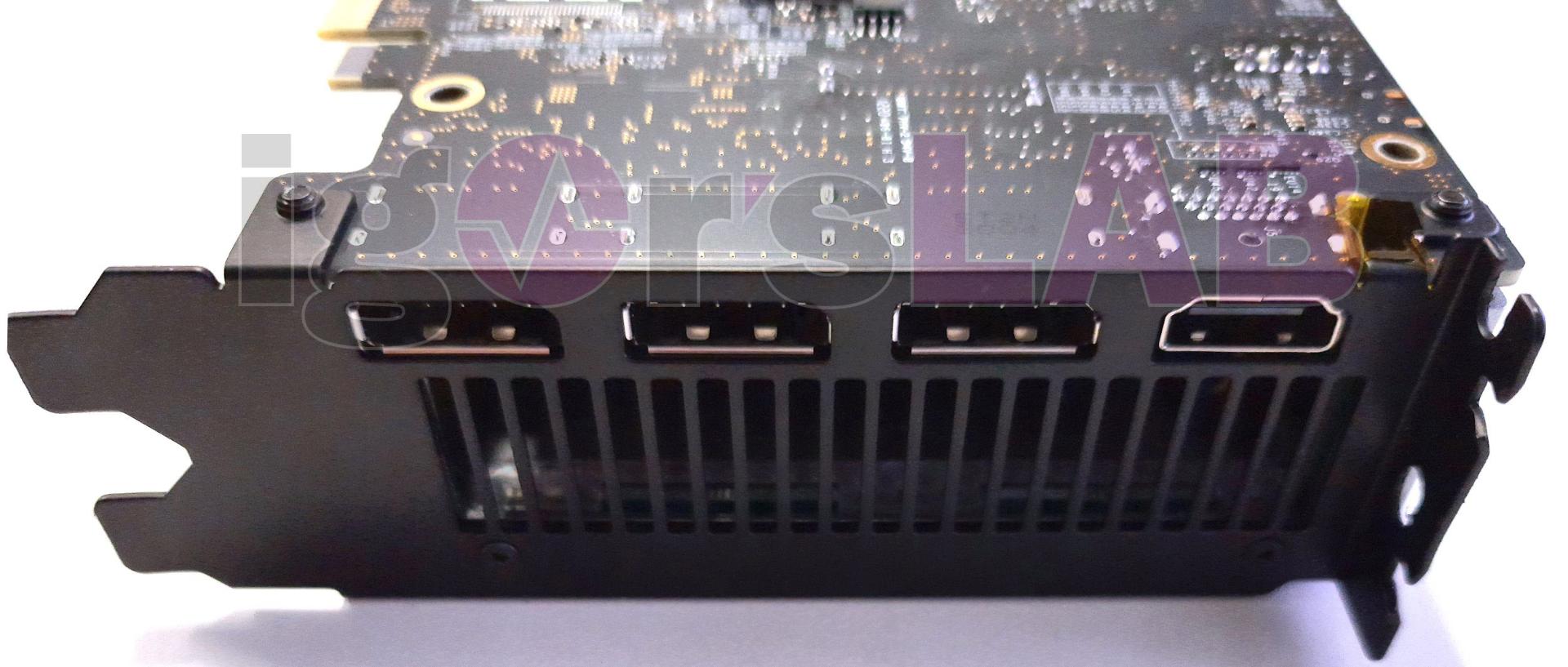 درگاه های خروجی تصویر کارت گرافیک Intel DG1 ایگور لب
