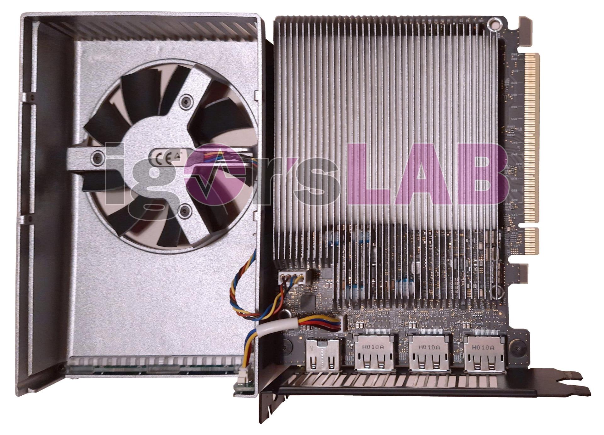 فن کارت گرافیک Intel DG1 ایگور لب