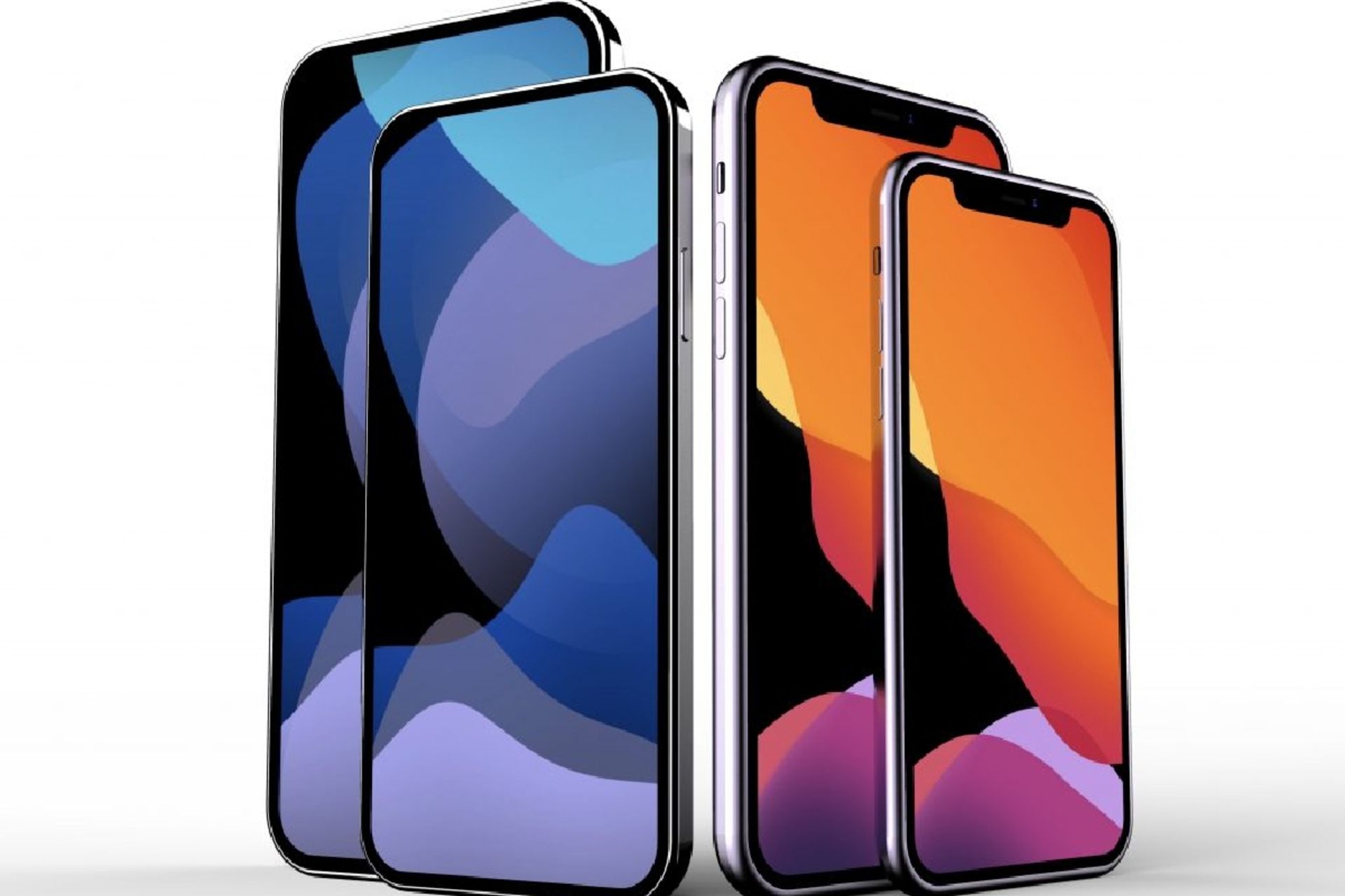 نمایی از آیفون با و بدون ناچ