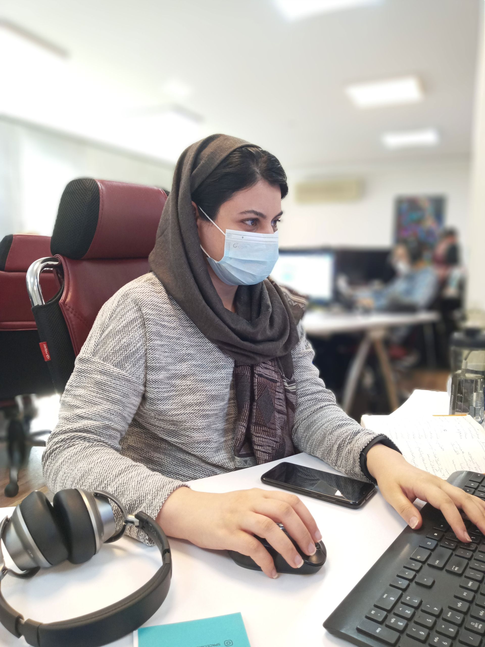 نمونه عکس دوربین پرتره ال جی K41S - فاطمه مختاری