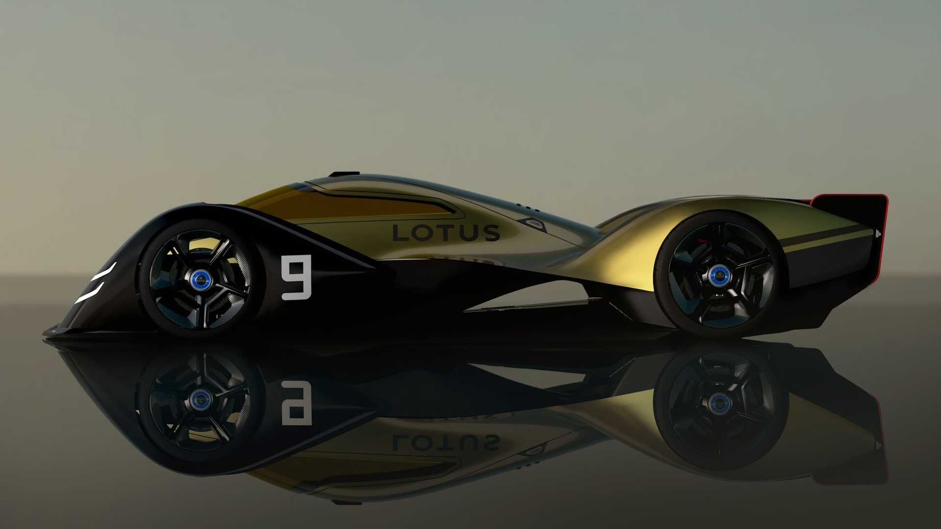 نمای جانبی ابرخودروی مفهومی لوتوس / Lotus E-R9 Endurance Racer