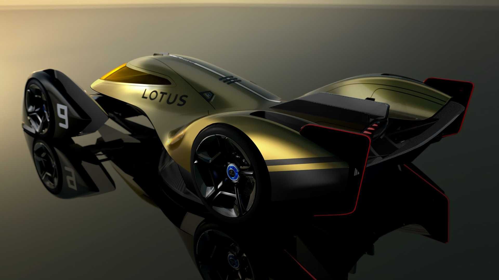 نمای عقب ابرخودروی مفهومی لوتوس / Lotus E-R9 Endurance Racer