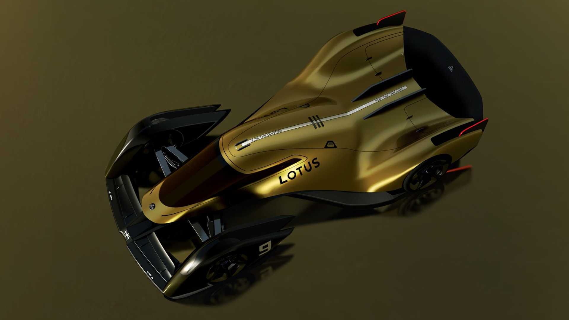 نمای بالا ابرخودروی مفهومی لوتوس / Lotus E-R9 Endurance Racer